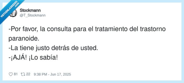 tratamiento,trastorno paranoide,consulta,detrás