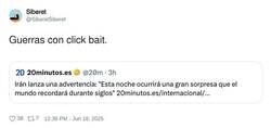 Enlace a Las guerras en 2025 van con click bait, por @SiberetSiberet