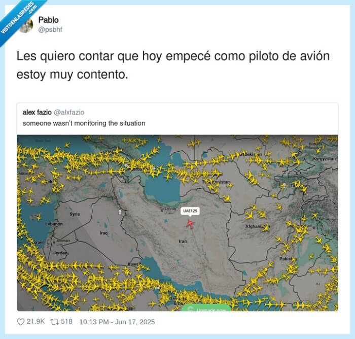 irán,piloto,avión