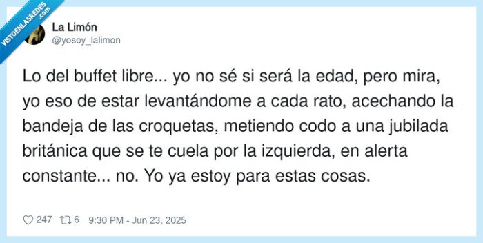 levantarse,croquetas,británica,buffet libre,acechar
