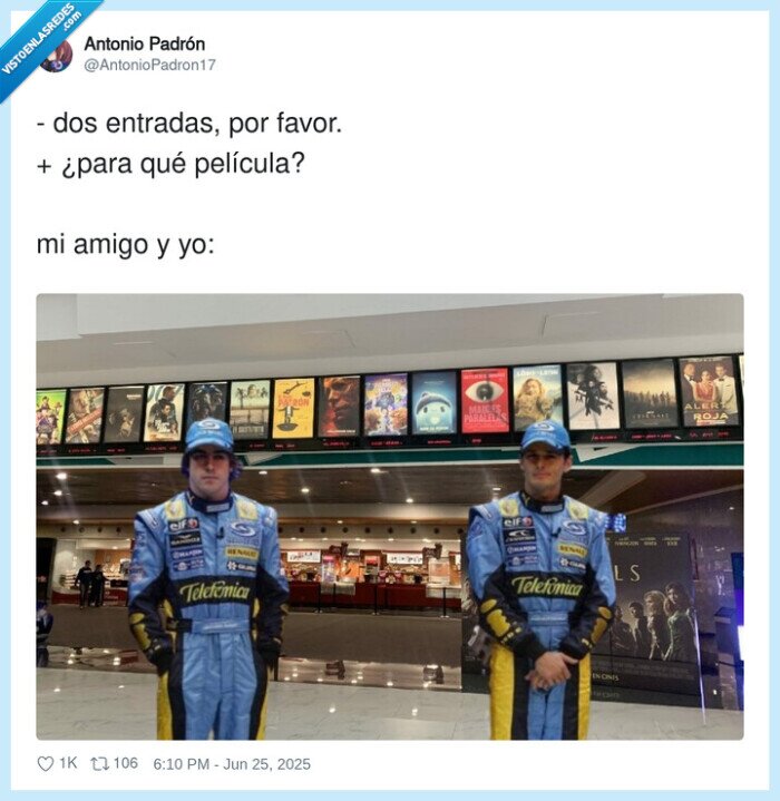 película,entradas,fernando alonso,f1