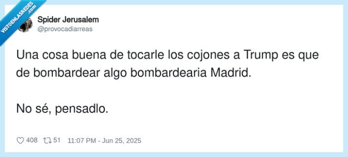 bombardear,trump,madrid