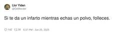 Enlace a Infarto mientras echas un polvo, por @DeMierder