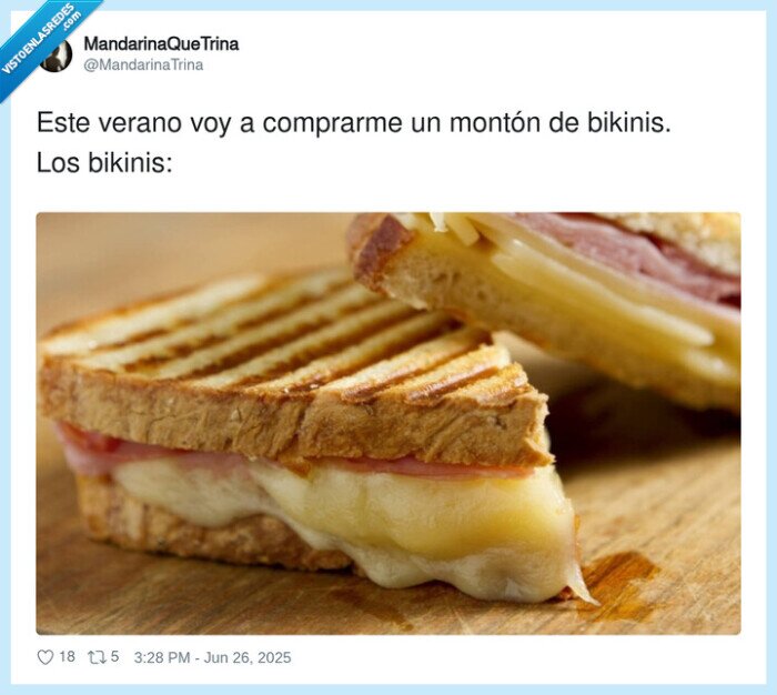 comprarme,montón,bikinis,verano,comer,sandwich