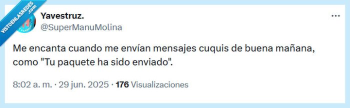 paquete,buenos días,mensaje,cuqui