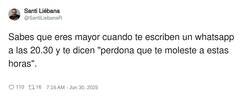 Enlace a Es que ya no son horas, por @SantiLiebanaR