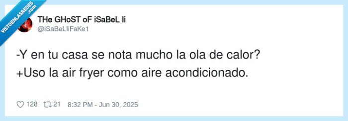 aire acondicionado,mucho,calor,air fryer,casa,notarse
