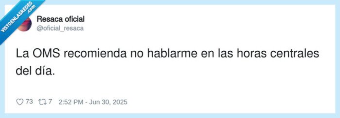 recomienda,centrales,hablarme,horas,oms