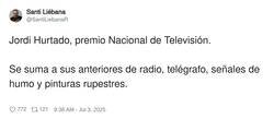 Enlace a Tantos premios no le caben en casa, por @SantiLiebanaR
