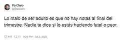Enlace a Yo ya he suspendido en la vida adulta, por @Elpoclaro