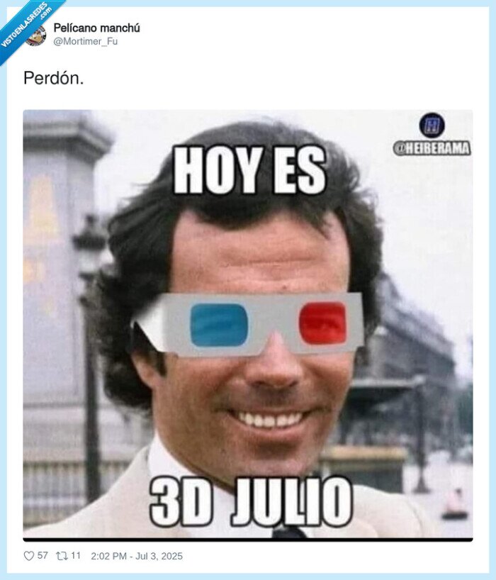 3d,julio iglesias,gafas 3d