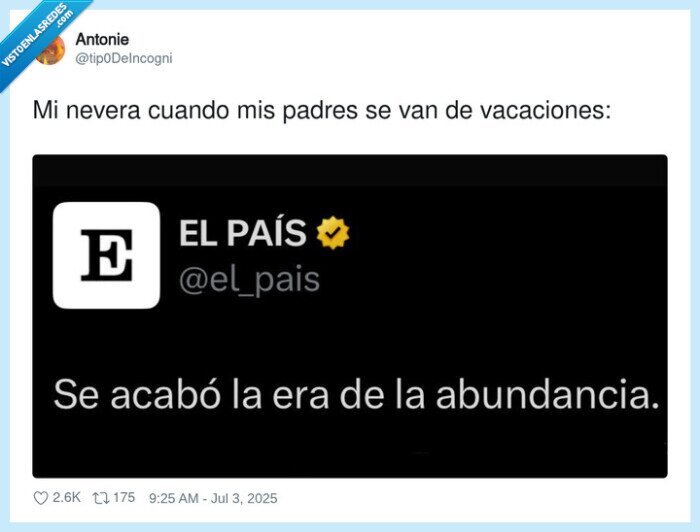 vacaciones,nevera,padres,irse,abundancia