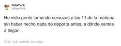 Enlace a Hay mucha gente que solo hace deporte para ponerse tibio, por @PeterPank_
