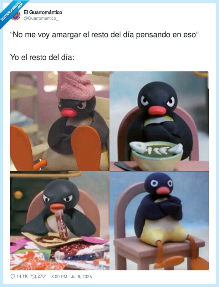 pensando,amargar,pingu