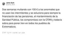 Enlace a @Jainko_Barik para presidente