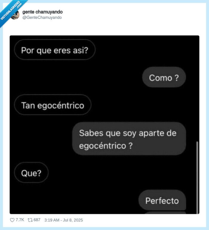 egocéntrico,perfecto,narcisista
