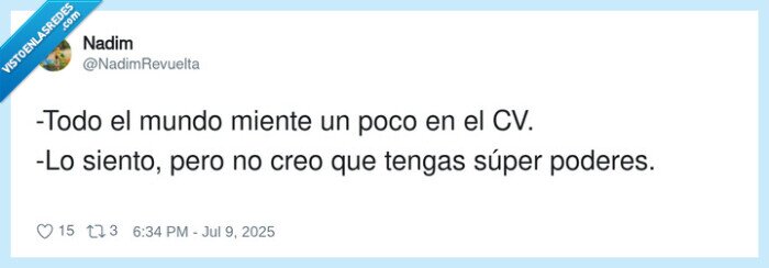 poderes,mentira,cv