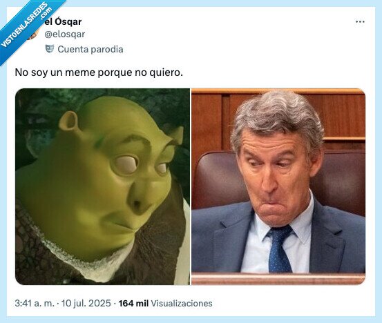 feijoo,shrek,parecidos razonables