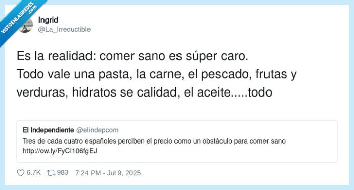 caro,comida,calidad,sano