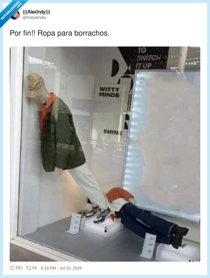 borrachos,ropa