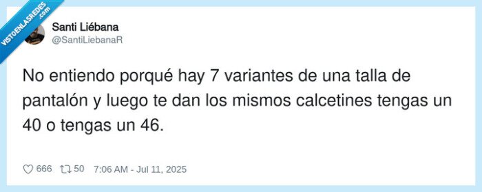 calcetines,pantalón,variantes,talla