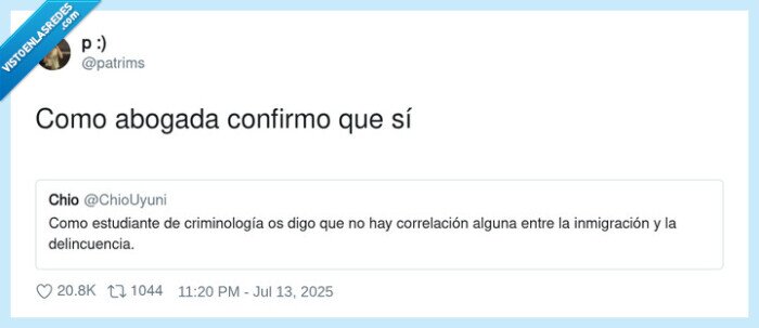 abogada,criminología,correlación,inmigración,delincuencia