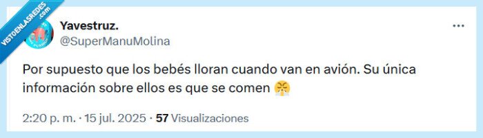 bebés,a vión,llorar,comer