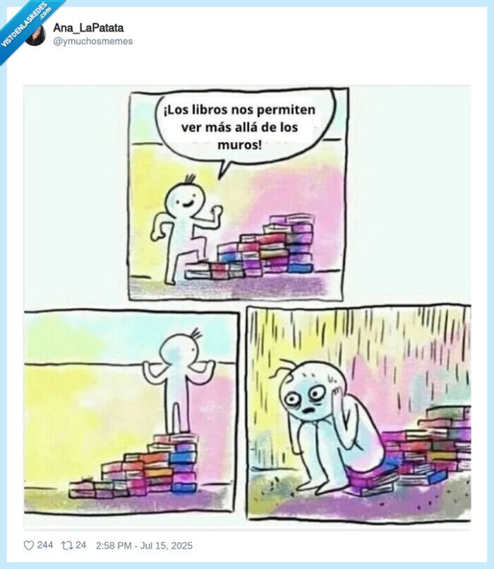 muros,ver,a través,libros