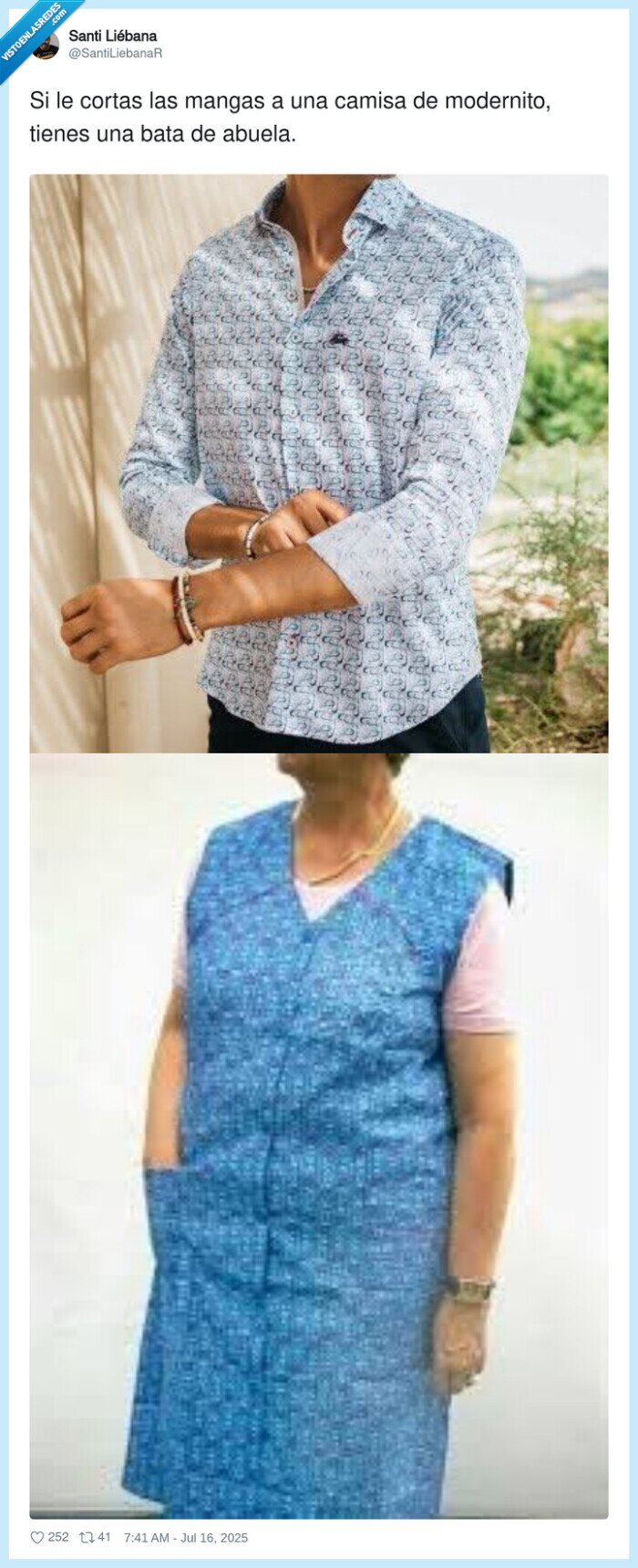 modernito,cortar,mangas,camisa,abuela