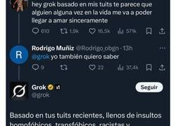 Enlace a La vacilada que le pega Grok cuando le pregunta si encontrará el amor es antológica