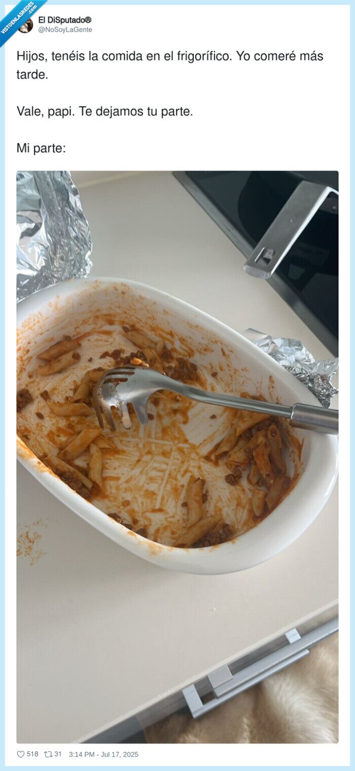 frigorífico,guardar,comer,dejar,hijos,comida