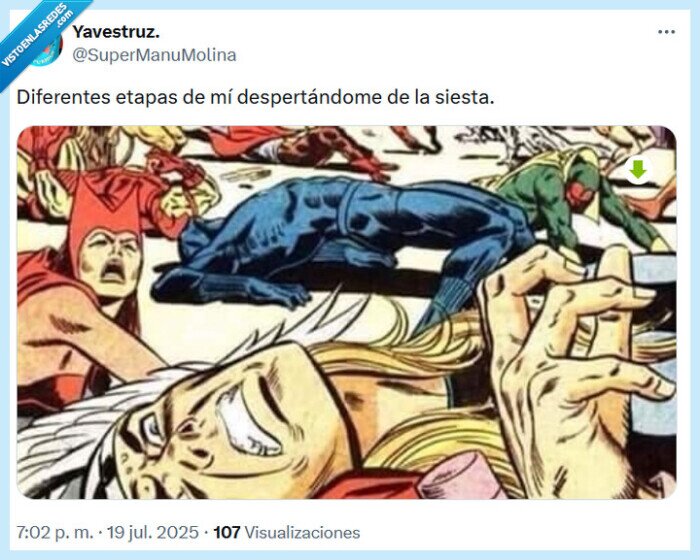 siesta,marvel,vengadores,etapas,despertar