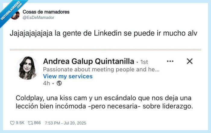 andrea galup,lecciones,liderazgo,coldplay,blablalb,linkedin,gente