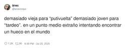 Enlace a Necesito encontrar el sentido a mi vida, por @anavcoqui