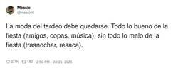 Enlace a Otro voto para el tardeo, por @messiri0