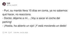 Enlace a Cuando no te fías de tu mujer al volante, por @Thor_luisXVII