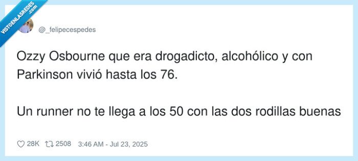 drogadicto,alcohólico,parkinson,ozzy osbourne,rodillas,buenas