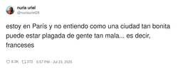 Enlace a París, buen continente, mal contenido, por @nuriauriel28