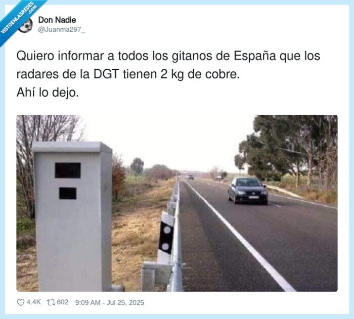 informar,git anos,españa,radares,cobre