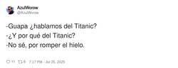 Enlace a ¿Hablamos del Titanic?, por @AzulWorow
