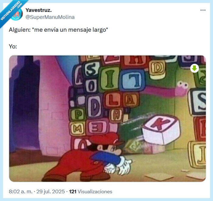mensaje,super mario,ok,largo