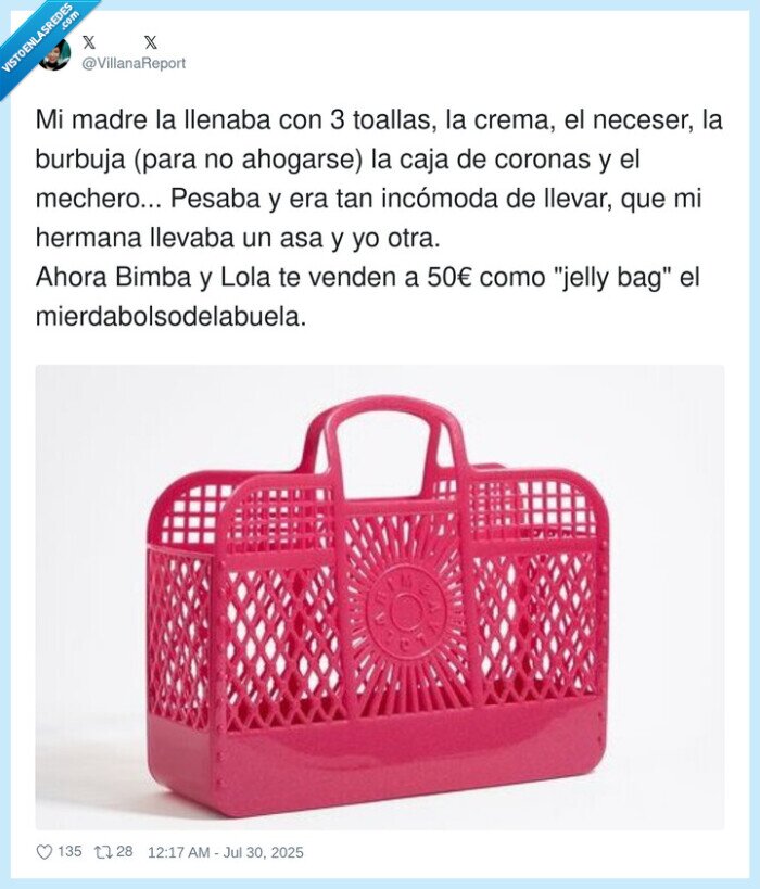 bolsa,playa,incomoda,abuelas,bimba y lola