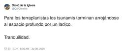 Enlace a Los tsunamis no inquietan a los terraplanistas, por @DIVCreativo