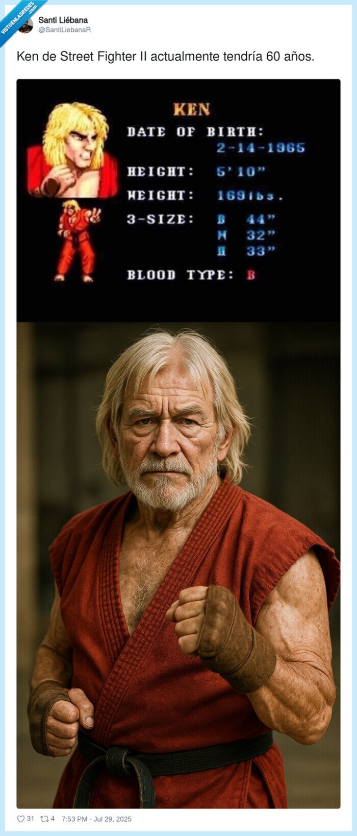edad,viejo,videojuegos,street fighter,años,ken