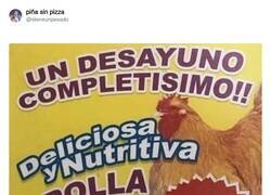 Enlace a El desayuno más nutritivo, por @skereunpesado