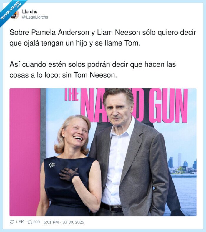 pamela anderson,pareja,novios,liam neeson