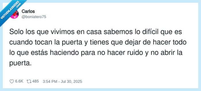 puerta,tocar,timbre,dejar todo,ruido