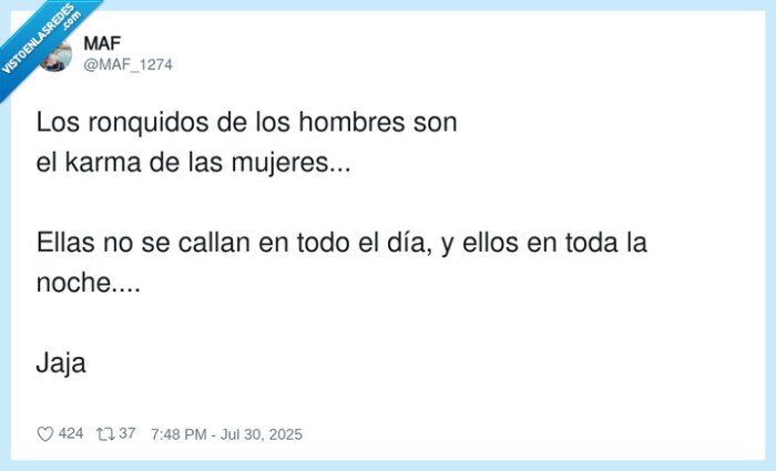 ronquidos,hombres,mujeres,callar,karma
