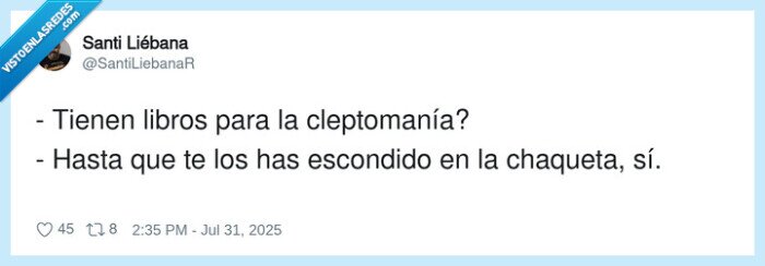 cleptomanía,escondido,chaqueta,libros