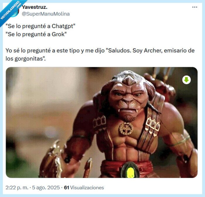 archer,grok,chatpgt,preguntar